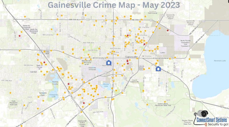 May Gainesville Crime Map 2