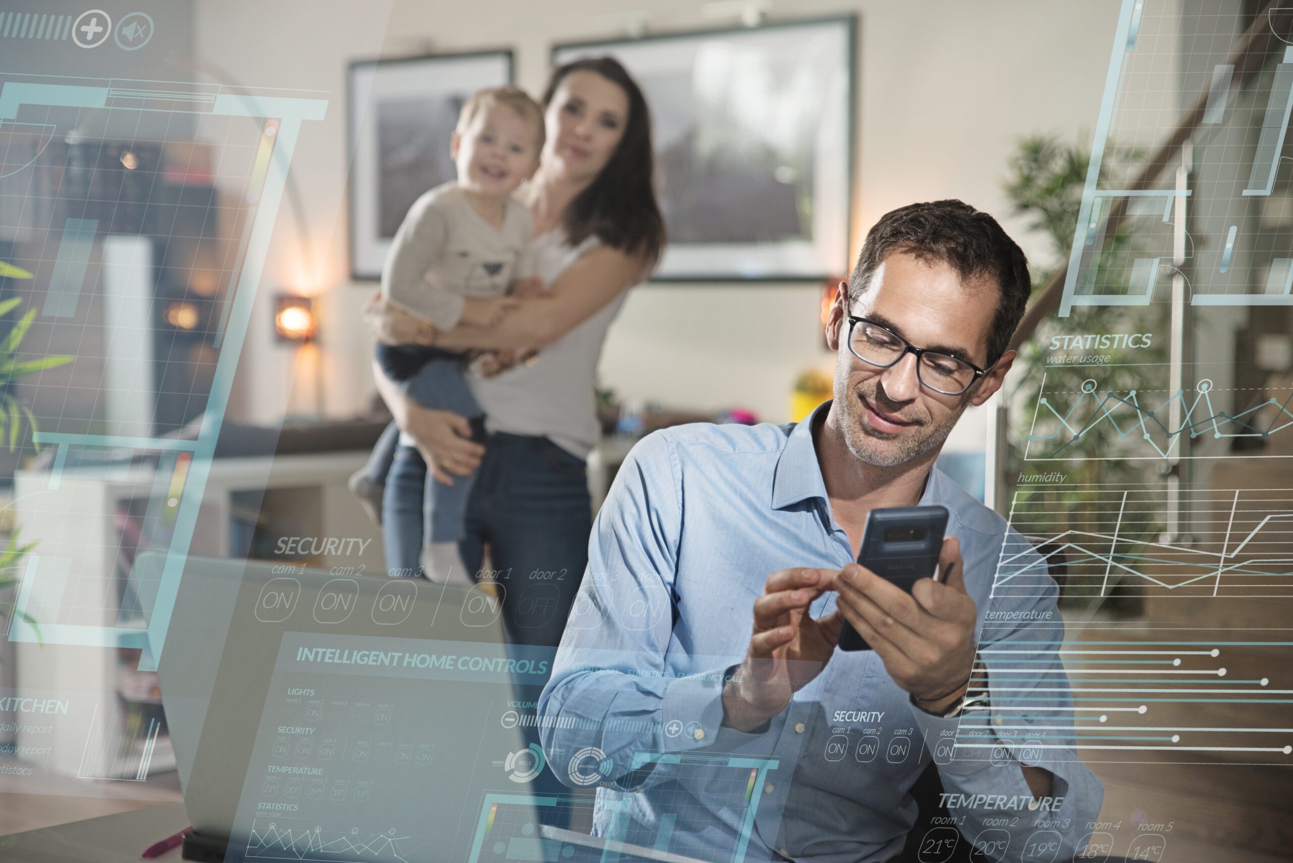 Smart,Home,Intelligent,Control,Concept Families-on-the-go